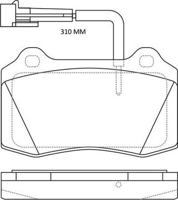 FIT FP1053E - Гальмівні колодки, дискові гальма autozip.com.ua