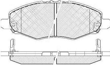 Woking PSA1335302 - Гальмівні колодки, дискові гальма autozip.com.ua