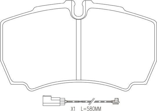 FIT FP1380E - Гальмівні колодки, дискові гальма autozip.com.ua