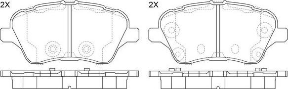 FIT FP1388 - Гальмівні колодки, дискові гальма autozip.com.ua