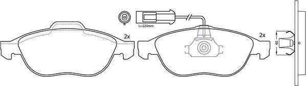 FIT FP1295E - Гальмівні колодки, дискові гальма autozip.com.ua