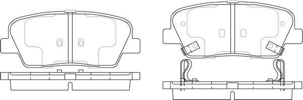 FIT FP1284 - Гальмівні колодки, дискові гальма autozip.com.ua