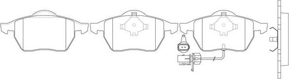 FIT FP3268E - Гальмівні колодки, дискові гальма autozip.com.ua