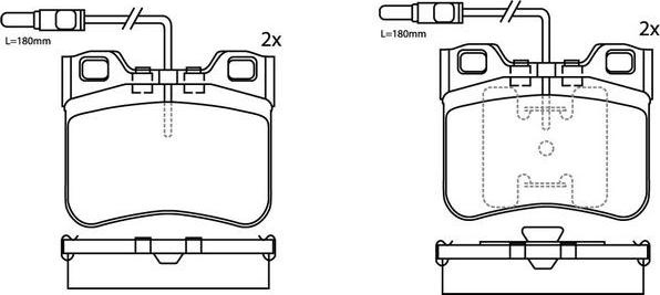 FIT FP2326E - Гальмівні колодки, дискові гальма autozip.com.ua