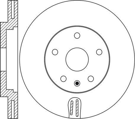 BENDIX 562466B - Гальмівний диск autozip.com.ua