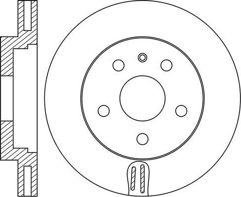 DJ Parts BD2961 - Гальмівний диск autozip.com.ua