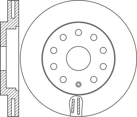 Open Parts BDA2657.20 - Гальмівний диск autozip.com.ua