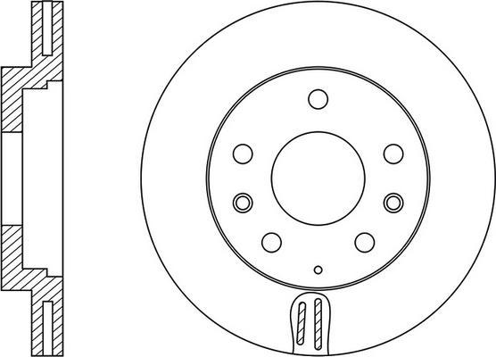 BENDIX 521850 - Гальмівний диск autozip.com.ua