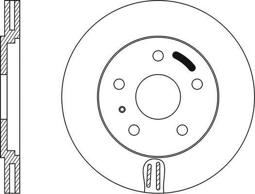 Open Parts BDR1587.20 - Гальмівний диск autozip.com.ua