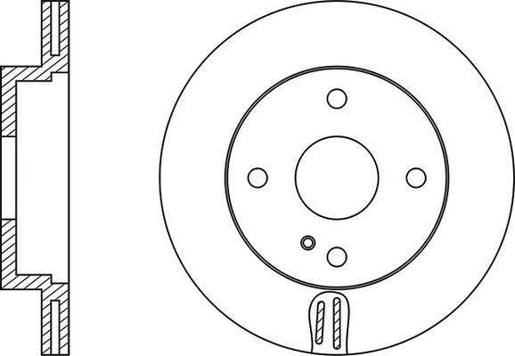 EURODEAL AUTOPARTS 692 - Гальмівний диск autozip.com.ua