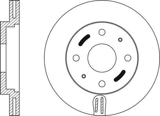 Japanparts 6005540 - Гальмівний диск autozip.com.ua