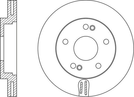 Blue Print ADG043154 - Гальмівний диск autozip.com.ua