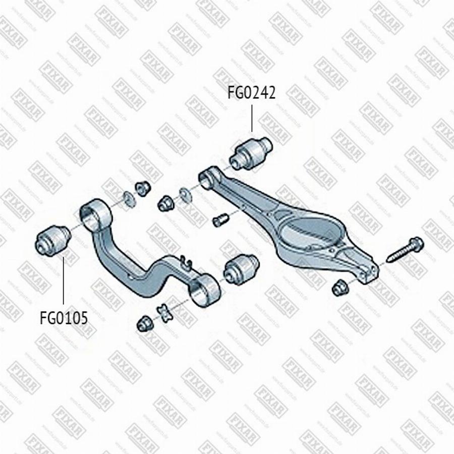 Fixar FG0105 - Сайлентблок, важеля підвіски колеса autozip.com.ua