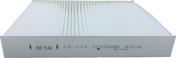 Fleetguard AF56108 - Фільтр, повітря у внутрішній простір autozip.com.ua