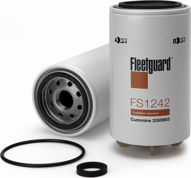 Fleetguard FS1242 - Паливний фільтр autozip.com.ua
