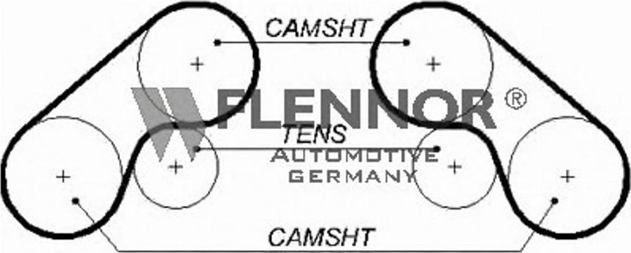 Flennor 4465V - Ремінь ГРМ autozip.com.ua