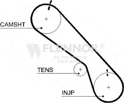 Flennor 4437V - Ремінь ГРМ autozip.com.ua