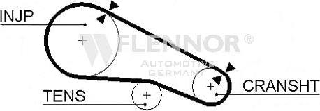 Flennor 4088 - Ремінь ГРМ autozip.com.ua