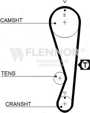 Flennor 4207V - Ремінь ГРМ autozip.com.ua