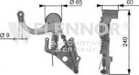 Flennor FA99391 - Паразитний / провідний ролик, поліклиновий ремінь autozip.com.ua