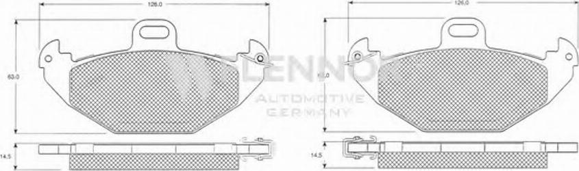 Flennor FB210402 - Гальмівні колодки, дискові гальма autozip.com.ua