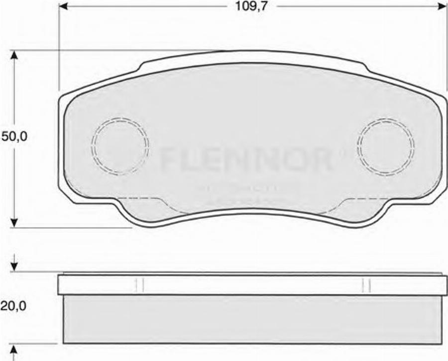 Flennor FB210487 - Гальмівні колодки, дискові гальма autozip.com.ua