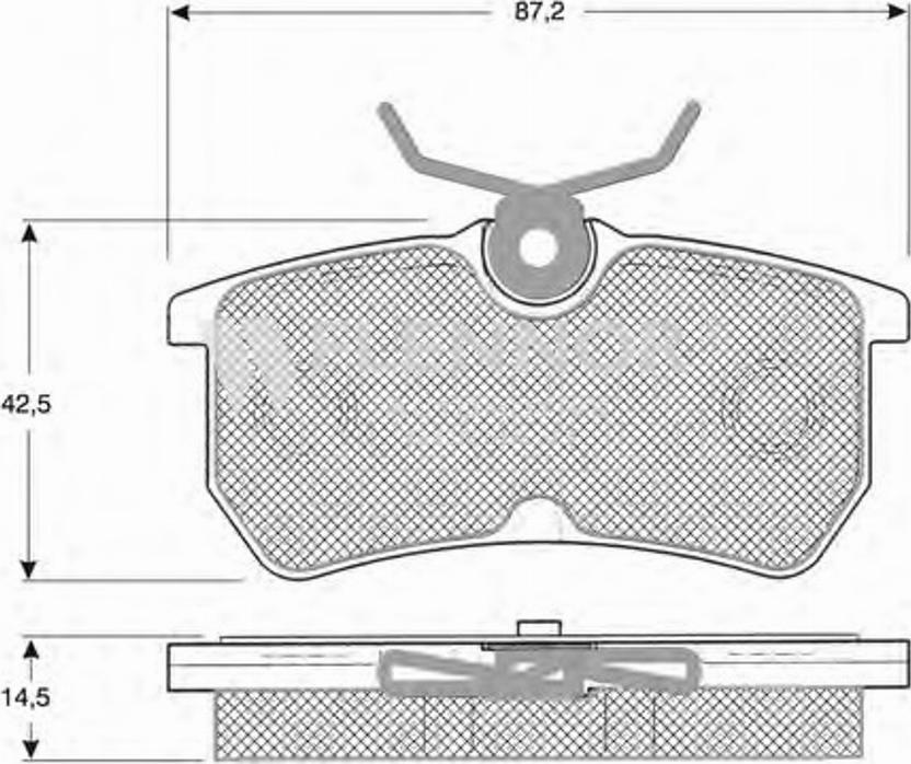 Flennor FB210191 - Гальмівні колодки, дискові гальма autozip.com.ua