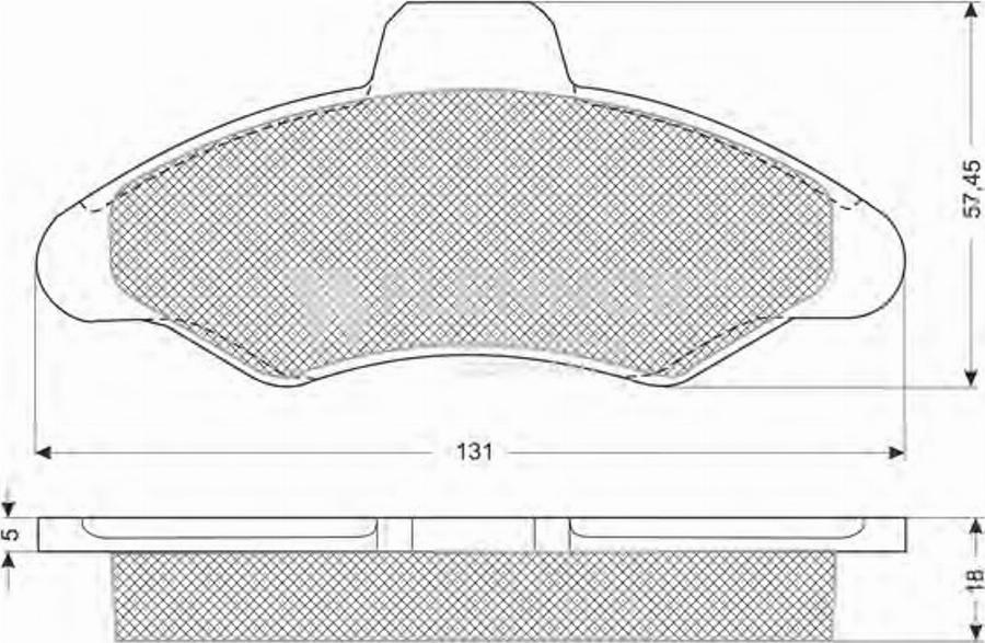Flennor FB210156 - Гальмівні колодки, дискові гальма autozip.com.ua