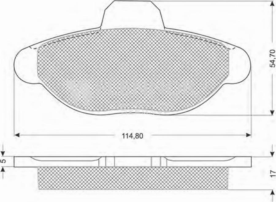 Flennor FB210188 - Гальмівні колодки, дискові гальма autozip.com.ua