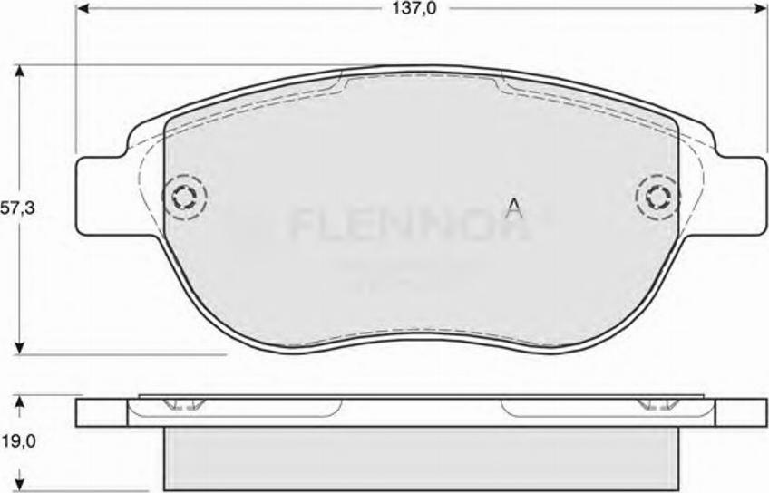 Flennor FB210863 - Гальмівні колодки, дискові гальма autozip.com.ua