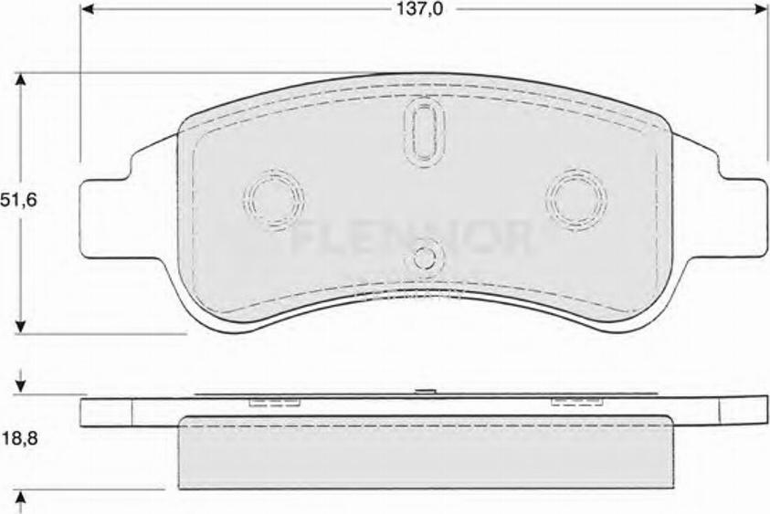 Flennor FB210862 - Гальмівні колодки, дискові гальма autozip.com.ua