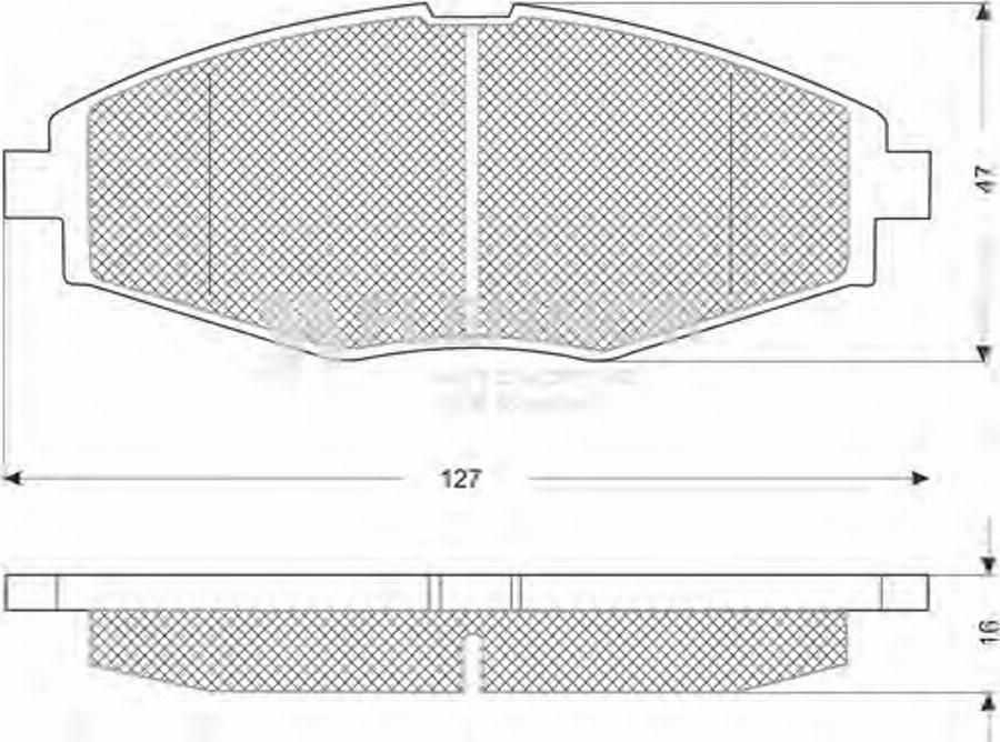 Flennor FB210313 - Гальмівні колодки, дискові гальма autozip.com.ua