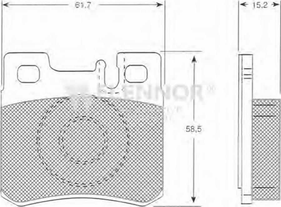 Flennor FB210204 - Гальмівні колодки, дискові гальма autozip.com.ua