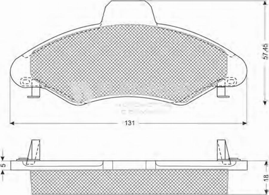 Flennor FB210273 - Гальмівні колодки, дискові гальма autozip.com.ua