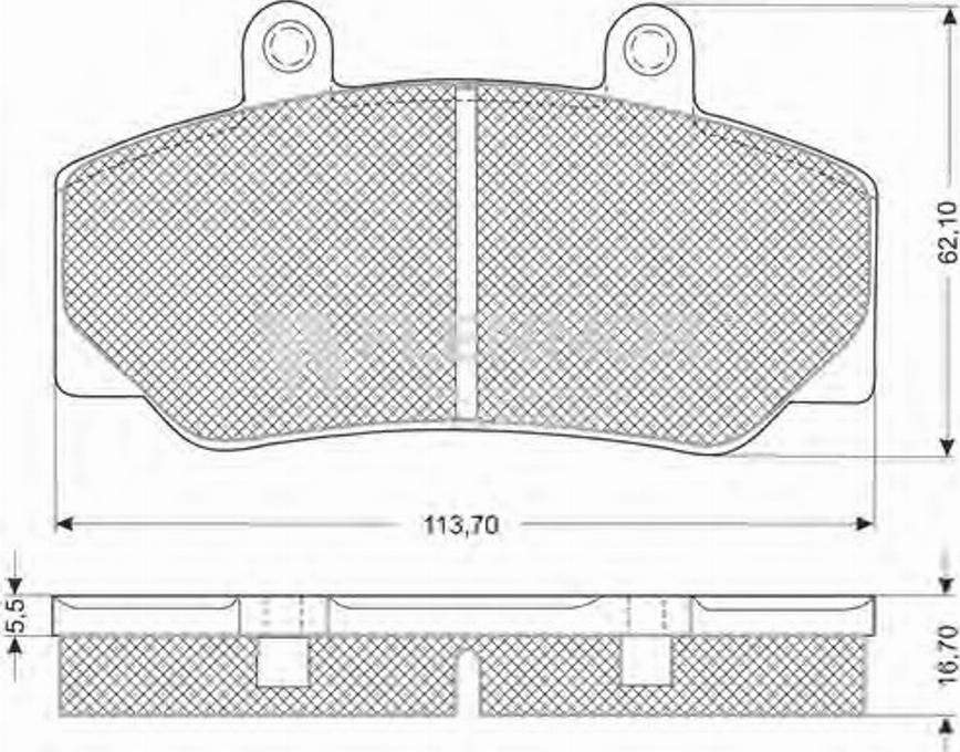 Flennor FB211167 - Гальмівні колодки, дискові гальма autozip.com.ua