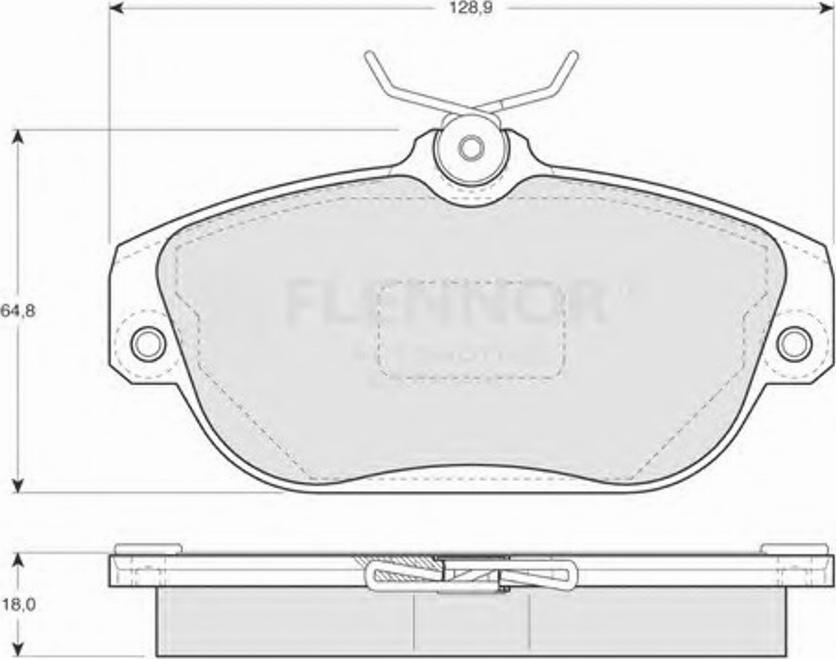 Flennor FB211300 - Гальмівні колодки, дискові гальма autozip.com.ua