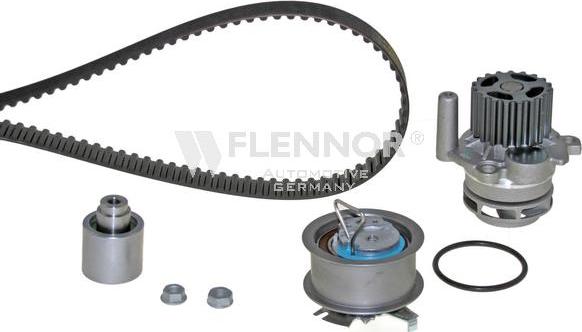 Flennor FP44458V-1 - Водяний насос + комплект зубчатого ременя autozip.com.ua