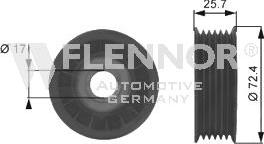 Flennor FS99239 - Паразитний / провідний ролик, поліклиновий ремінь autozip.com.ua
