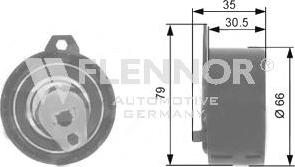 Flennor FS05440 - Натяжна ролик, ремінь ГРМ autozip.com.ua