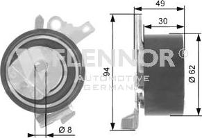 Flennor FS02123 - Натяжний ролик, ремінь ГРМ autozip.com.ua