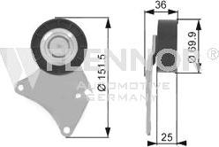 Flennor FU22916 - Паразитний / провідний ролик, поліклиновий ремінь autozip.com.ua