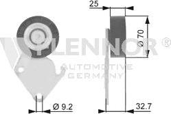 Flennor FU22924 - Паразитний / провідний ролик, поліклиновий ремінь autozip.com.ua