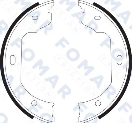 FOMAR Friction FO 9090 - Комплект гальм, барабанний механізм autozip.com.ua