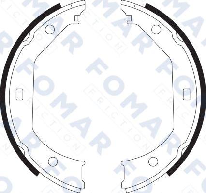FOMAR Friction FO 9065 - Комплект гальм, барабанний механізм autozip.com.ua