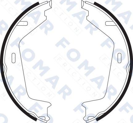FOMAR Friction FO 9061 - Комплект гальм, барабанний механізм autozip.com.ua