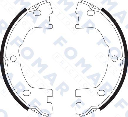 FOMAR Friction FO 9063 - Комплект гальм, барабанний механізм autozip.com.ua