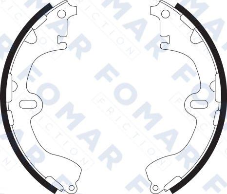 FOMAR Friction FO 9062 - Комплект гальм, барабанний механізм autozip.com.ua