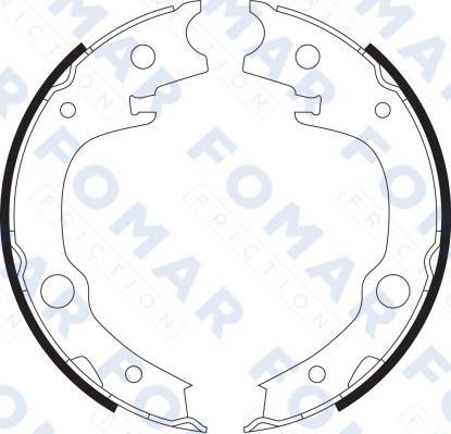 FOMAR Friction FO 9077 - Комплект гальм, барабанний механізм autozip.com.ua