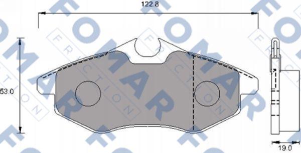 FOMAR Friction FO 924581 - Гальмівні колодки, дискові гальма autozip.com.ua