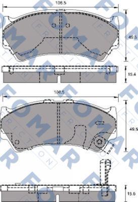 FOMAR Friction FO 692981 - Гальмівні колодки, дискові гальма autozip.com.ua